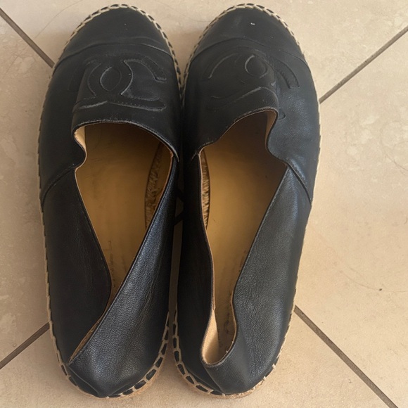 Black Espadrille Loafers - Picture 4 of 8